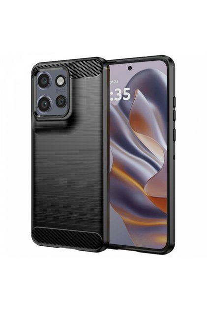 Husa pentru Edge 50 Neo, Techsuit, Carbon, Neagra