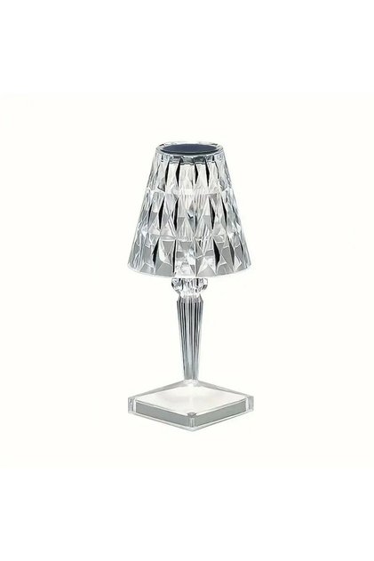 Lampă tactilă din cristal acrilic - LED tricolor reglabil, reîncărcabilă, design sofisticat