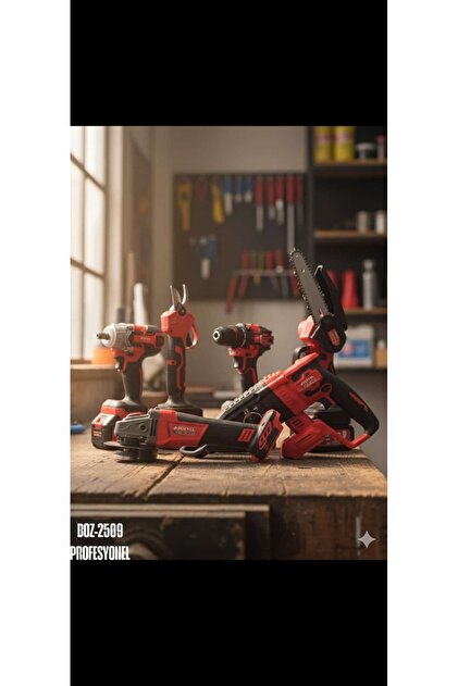 bozyel 6 lı set(matkap testere bijon sıkma hilti ispiral budama