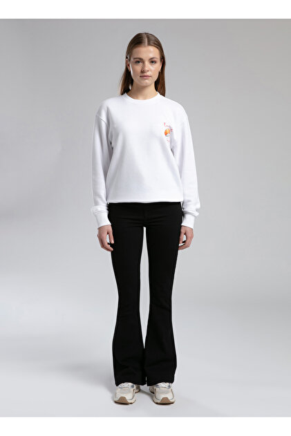 Lee Cooper Yüksek Bel İspanyol Paça Flare Siyah Kadın Denim