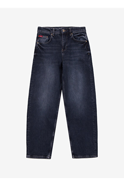 ルーフェン Lee Cooper Yüksek Bel Ankle Paça Bol Kesim Antrasit Kadın Denim