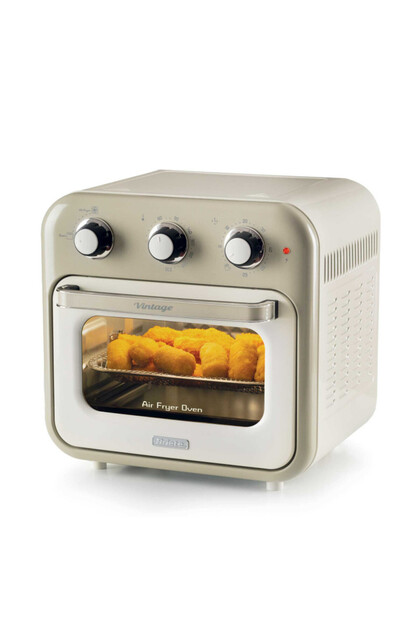 Friteuză cu aer cald VINTAGE 4632/03, 1400W, 16l, 230C, temporizator 60min, coș rotativ, alb/bej