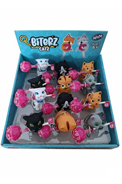 wom Flipperz Biterz DOGZ - DRAGONZ - CATZ Lolipop Şeker ve Figür