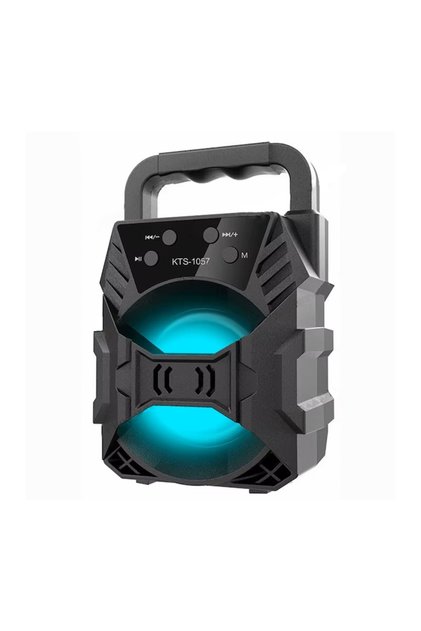 Boxă Bluetooth portabilă SonicGlow - 5W, LED, USB/TF, Neagră