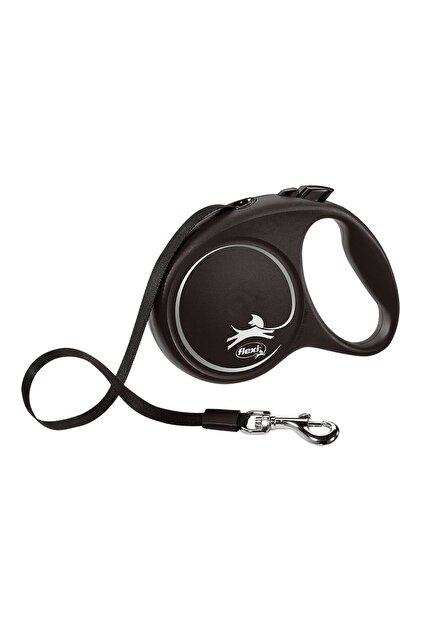 Lesă pentru câini BLACK DESIGN 5 m Mărimea M Argintiu