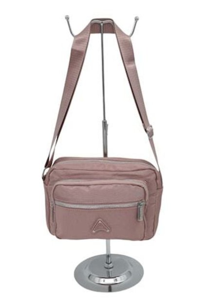 Geantă crossbody pentru femei R241, curea reglabilă, roz