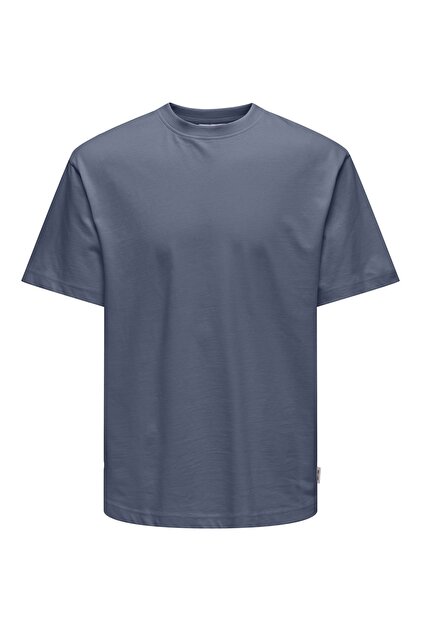 Only & Sons ONSDEAN RLX SS DOUBLE LAYER TEE Erkek Kahverengi T