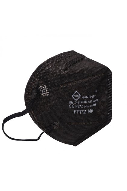 Set 20 Măști Protecție Facială Flippy, Unică Folosință, FFP2 KN95 CE0370, 5 Straturi, Negru