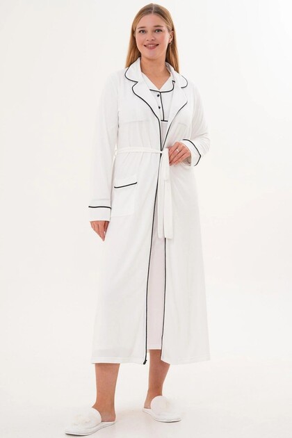 With a Dressing Gown, Women's Nightgown 2-Piece Set