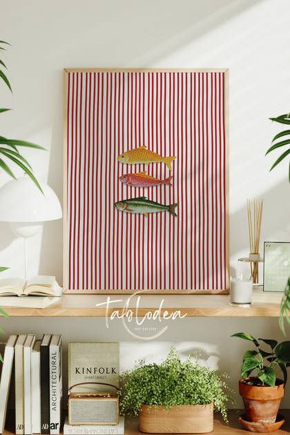 tablodea Zeytin Temalı Vintage Mutfak Dekoru Çerçeveli Poster