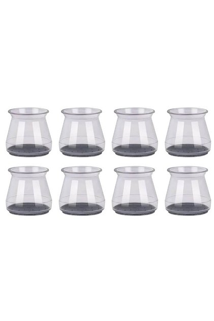 Protecții universale pentru picioare de mobilă din silicon - Set de 8, transparente, rezistente la zgârieturi și zgomot