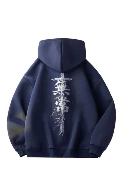 Streetwear Printed Unisex Oversized Hooded Sweatshirt Hoodie