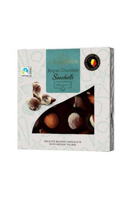 J.D Gross J.D. Gross Belgian Chocolate Seashells Fındıklı Nuga