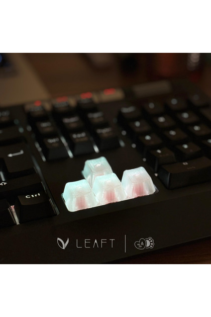 9'lu Şeffaf (Clear) Keycap Seti - Sökme Aparatı Hediyeli Klavye Tuşları