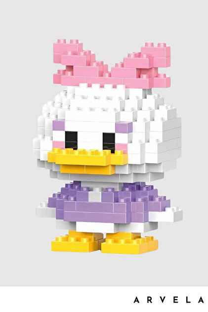 Arvela Bricks Daisy Duck 3D Yapı Seti – Yapı Oyuncak Uyumlu