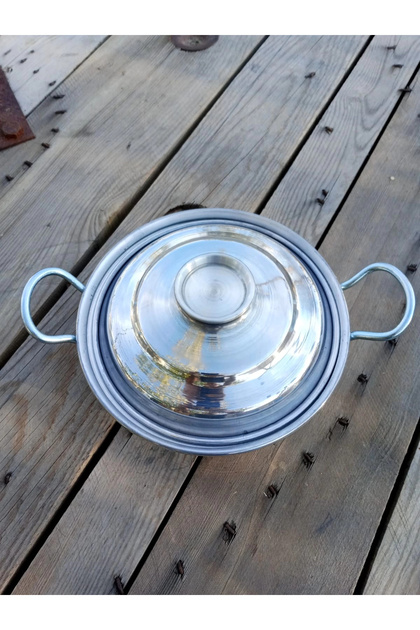 Aluminum Pot with Lid, Small