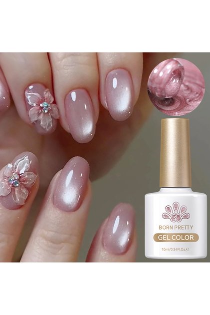 Pink Rose Moonlight Cat Eye Kedi Gözü Kalıcı Oje 10 ml MY125