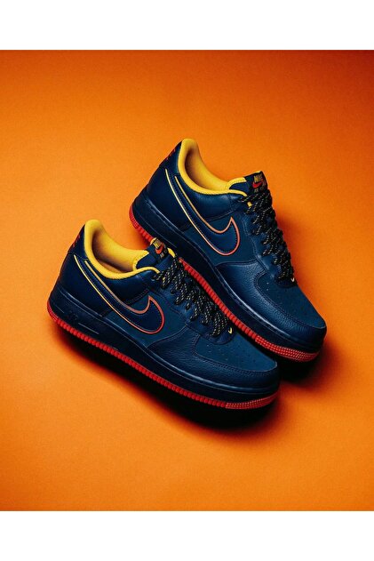 冬の空が好き Nike Air Force 1 '07 LV8 'Retro Pack Lettering' Erkek Mavi Sneaker