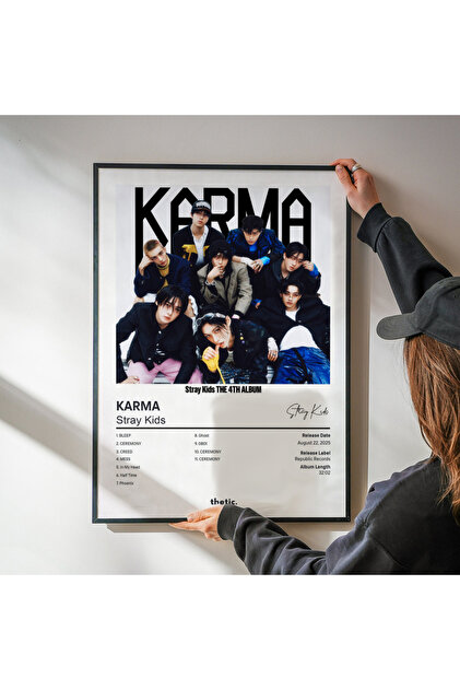 Thetic Stray Kids - KARMA Albüm Koleksiyonu PREMIUM Spotify Poster
