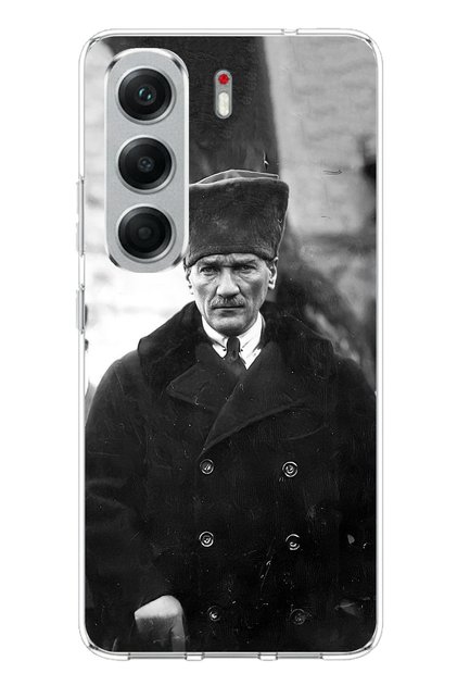 Tecno Camon 40 Pro 5g Compatible Mustafa Kemal Atatürk Portrait Printed Silicone Case