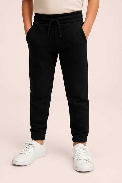 Children's Sweatpants Color Black with Pockets