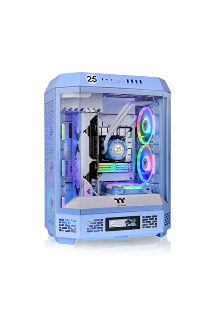 Thermaltake The Tower 600 Hydrangea Blue Temperli Cam USB 3.0 ATX