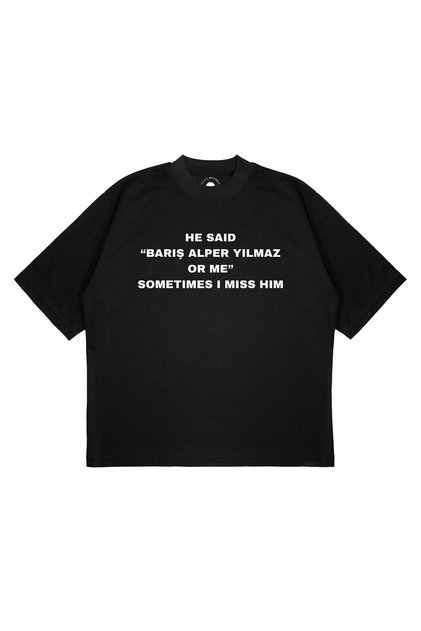 Unisex Oversize Bariş Alper Yilmaz Printed Boxy Fit Thick Fabric (240Gsm) T-Shirt