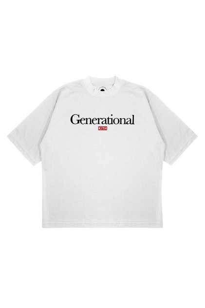 Unisex Oversize Kith Generational Printed Boxy Fit Thick Fabric (240Gsm) T-Shirt