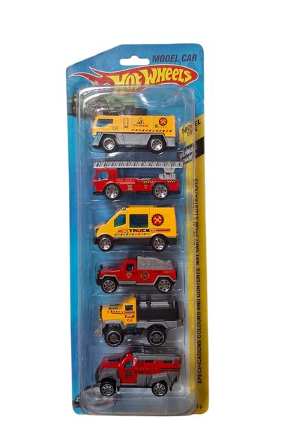 Hotwells Model Cars Metal 6'lı Koleksiyon Arabalar