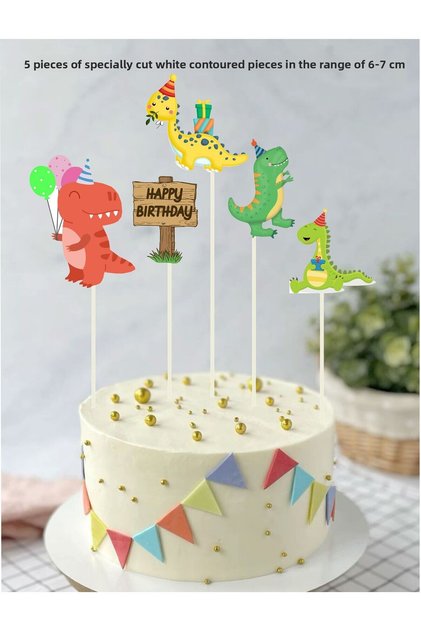 Dinosaur Themed Birthday Cake Topper Birthday Decoration