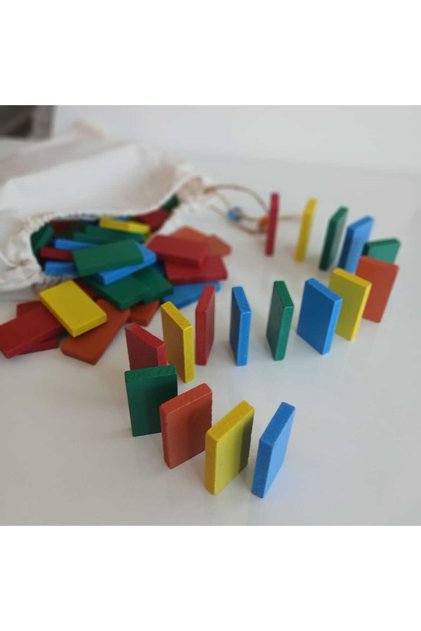 Domino Mind Memory Logic Educational Intelligence Strategy Children and Family Game Healthy Wooden Box Game