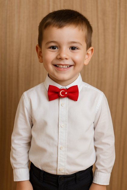 Flag Printed Single Bow Tie 1-9 Years