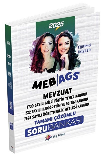 Dizgi Kitap 2025 MEB-AGS Mevzuat Bilgisi Soru Bankası Çözümlü