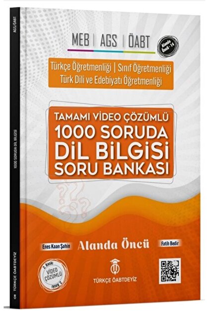 TÜRKÇE ÖABTDEYİZ ÖABT MEB-AGS 1000 Soruda Dil Bilgisi Soru Bankası