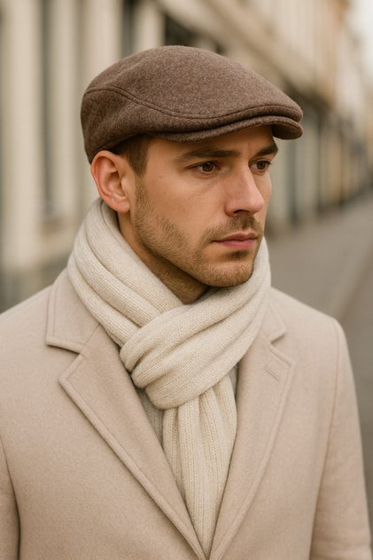 Thick cotton italian beanie hat - winter beanie hat