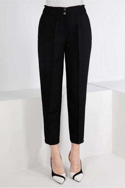 PANTALONI CU TĂIȚĂ CLASICĂ CU ELASTIC LA TĂIȚĂ 70454
