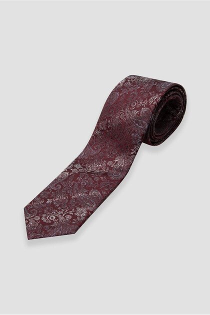 Tie 8 cm Microfiber Polyester Red Men's Patterned Tie