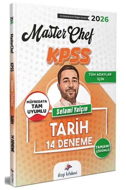 Dizgi Kitap 2026 KPSS Tarih MasterChef 14 Deneme Çözümlü - Selami