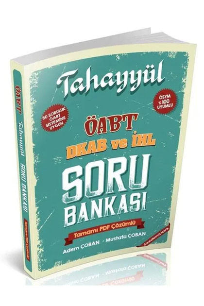 Tahayyül ÖABT Din Kültürü ve Ahlak Bilgisi Öğretmenliği Soru Bankası Çözümlü - Mustafa Çoban, Adem Ç