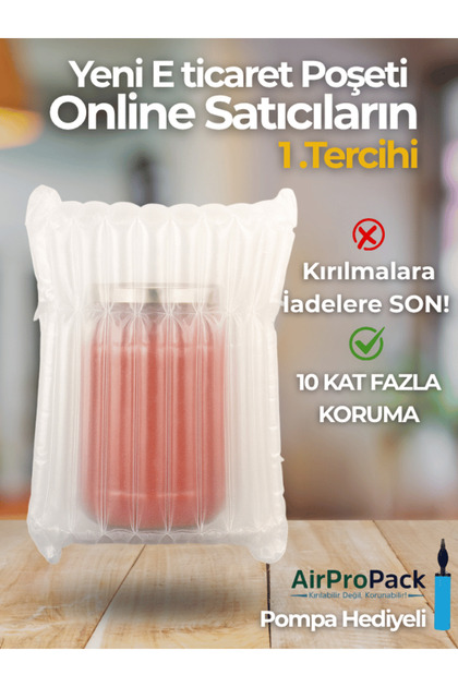 24x30 cm 100 adet Sütunlu Koruyucu Havalı Kargo Poşeti Airbag/Airbed/Şişirilebilir Ambalaj
