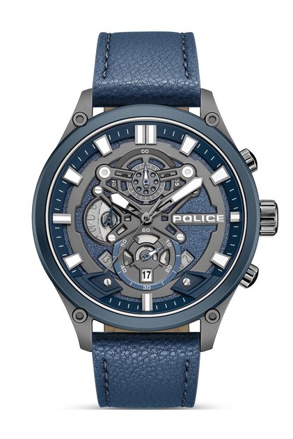 Ceas bărbătesc Police PEWGC0054206, cuarț, 46mm, 5ATM