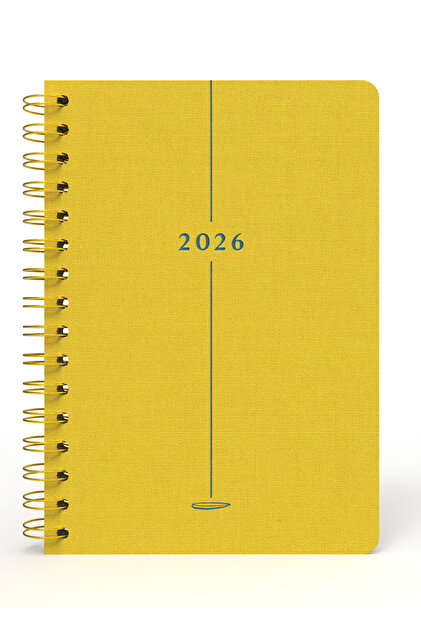 Meli Melek Melimelek 2026 Günlük Ajanda Sarı (Bez Ciltli) - Ceyda