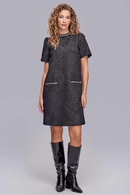 Black Textured Dress