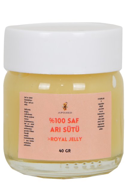 Saf Arı Sütü 40 gr – Plastik Kapaklı, Doğal, Taze ve Soğuk Zincirli