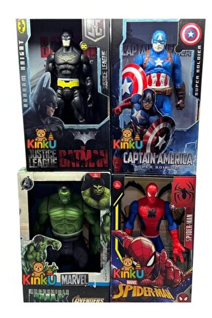 SPIDER-MAN BATMAN フィギュア Brother Toys Spiderman Hulk Kaptan Amerika Batman Ironman 17cm