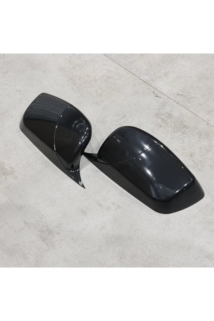 Set Capace Oglinzi M Style Batman BMW Seria 5 E60 E61 E63 E64, Negru Lucios
