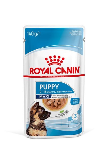 Büyük Irklar için Yavru Yaş Köpek Maması 10 x 140g