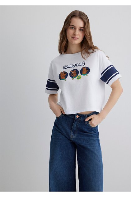 Scooby Doo Printed White T-Shirt Regular Fit 1613368 -620