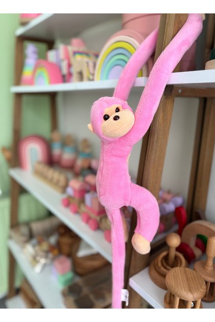 Hugging Plush Monkey – Sleeping and Playmate with Velcro Hands – Cute Plush Monkey Toy