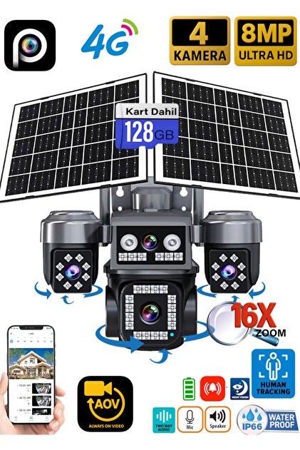 ガイヤイオンsaj  ホルミシス VİVATECH HiEasy S5704 128GB 8MP 4 Kameralı 4G Çift Solar Panel 16X